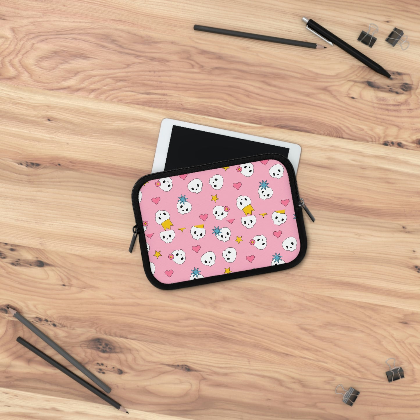 Pink Sculls Mobile Tablet Laptop Sleeve
