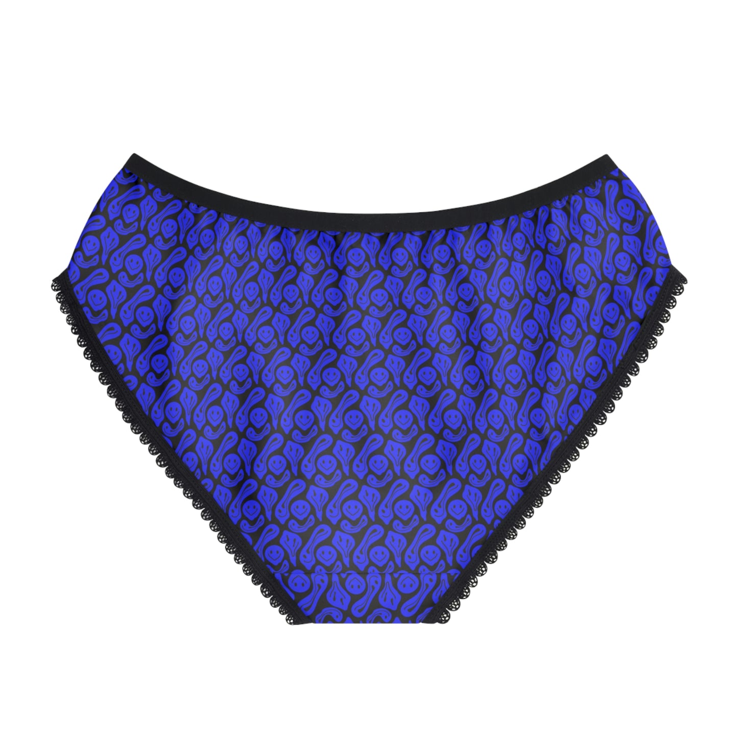 Liquide Black Blue Smileys Women's Briefs