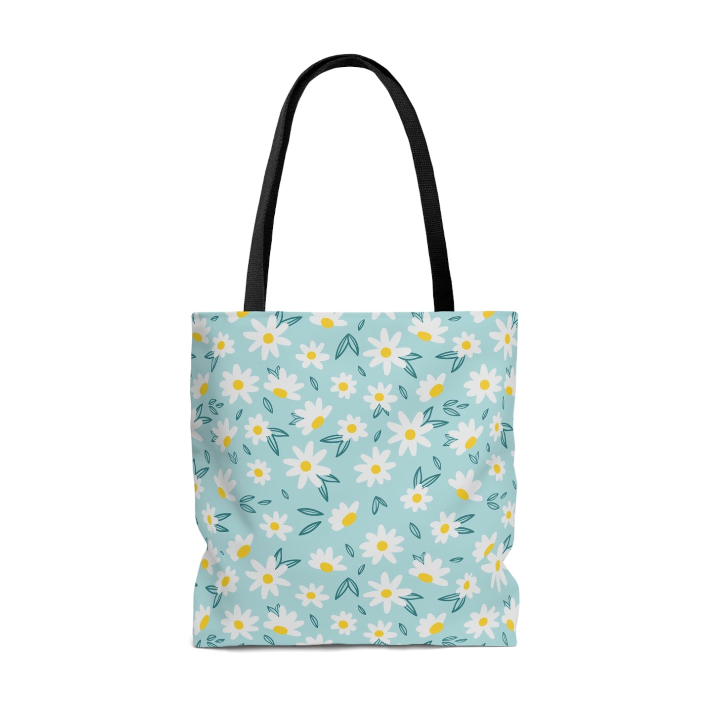 Wihte Flower AOP Tote Bag