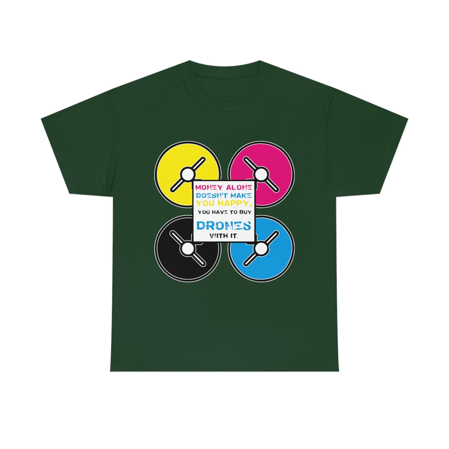 Happy Drones Unisex Heavy Cotton Tee