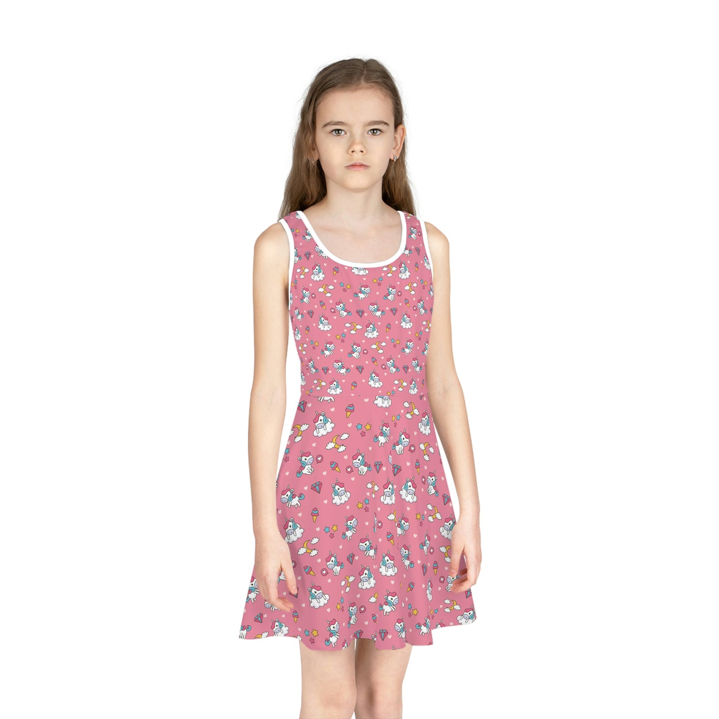 Girls' Sleeveless Sundress (AOP)