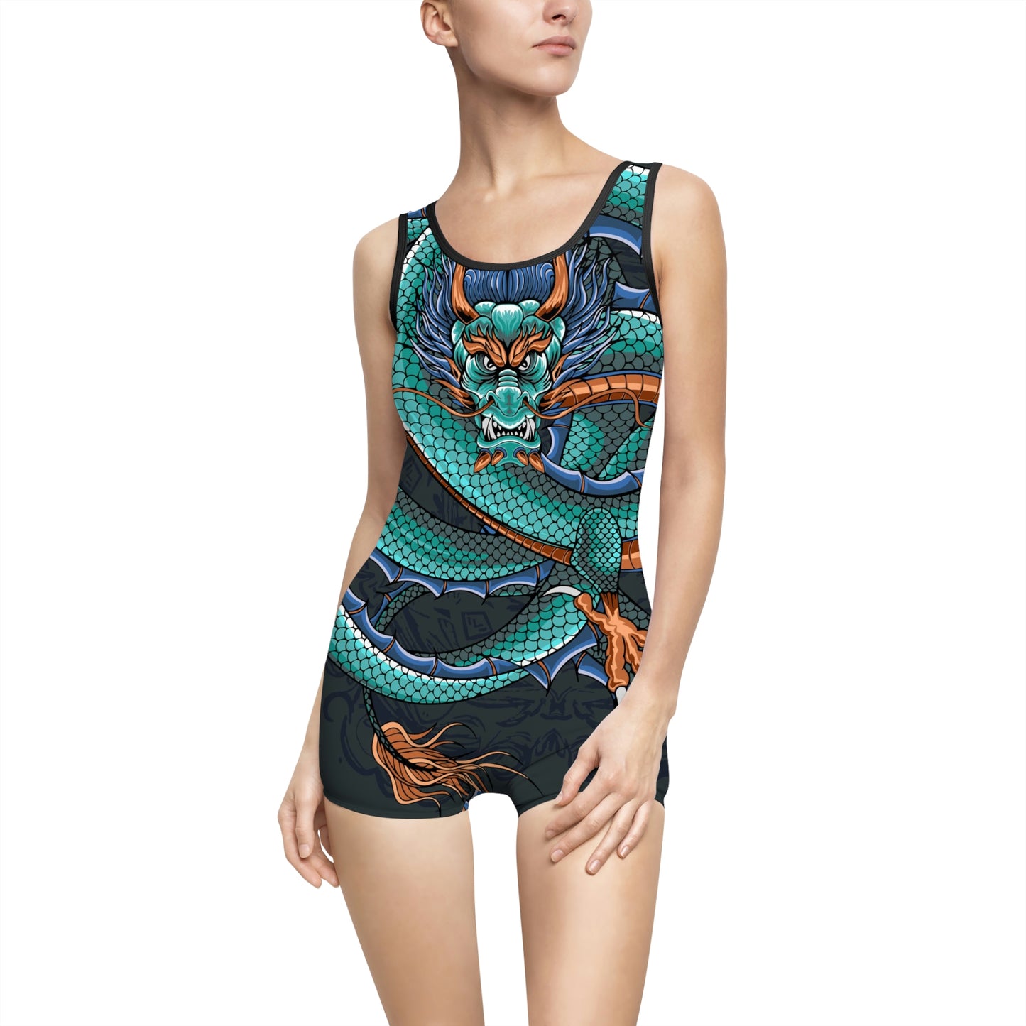 Green Dragon Women's Vintage Swimsuit