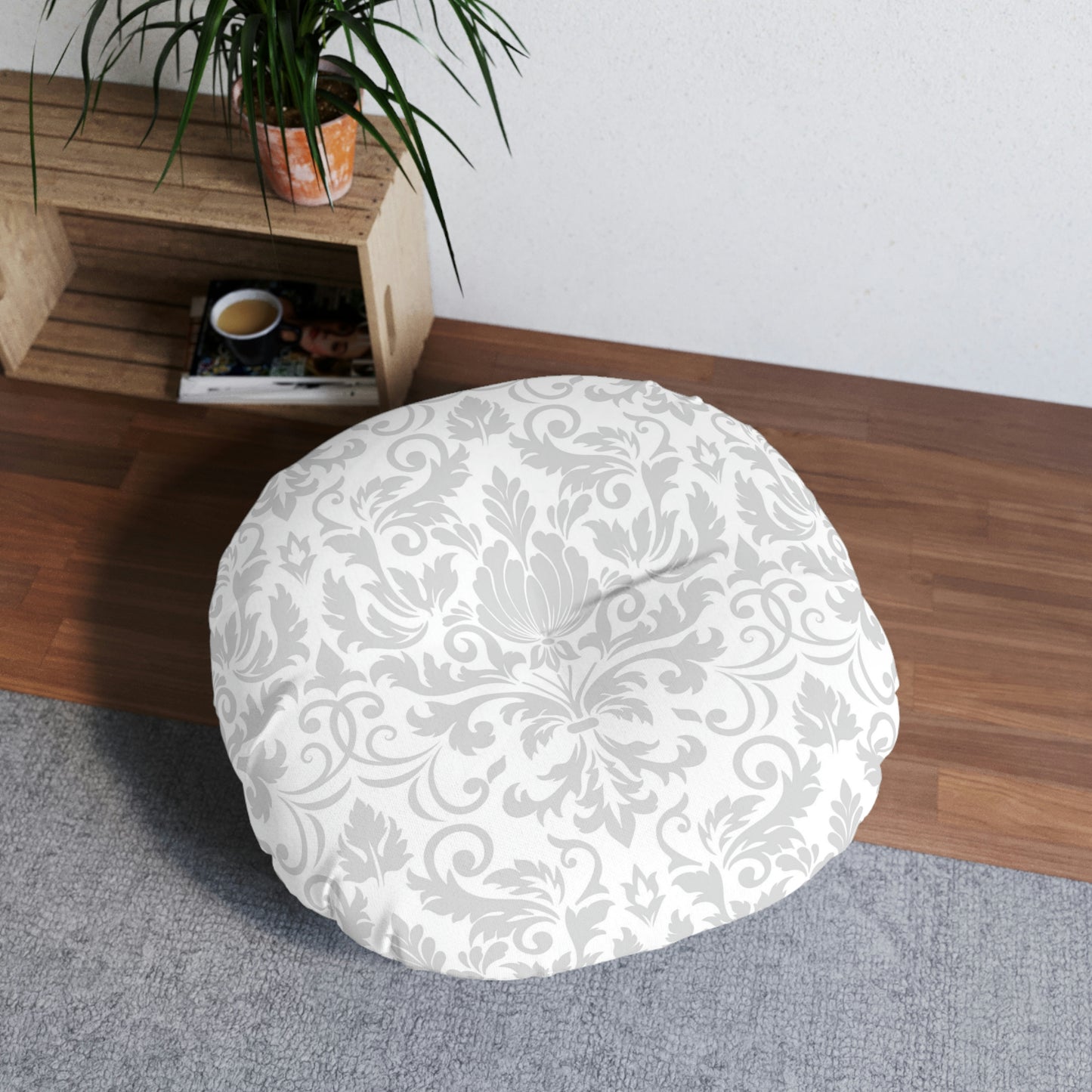 Tufted Floor Pillow, Round