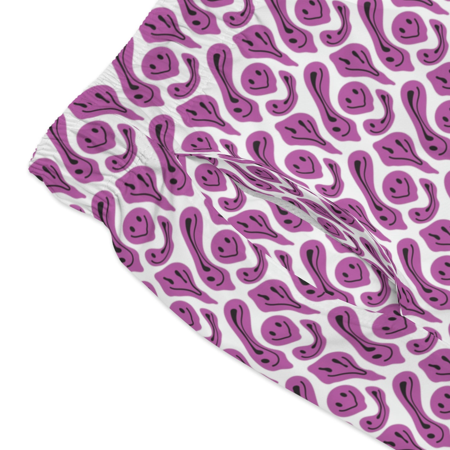Liquid Pink Smileys Swim Trunks