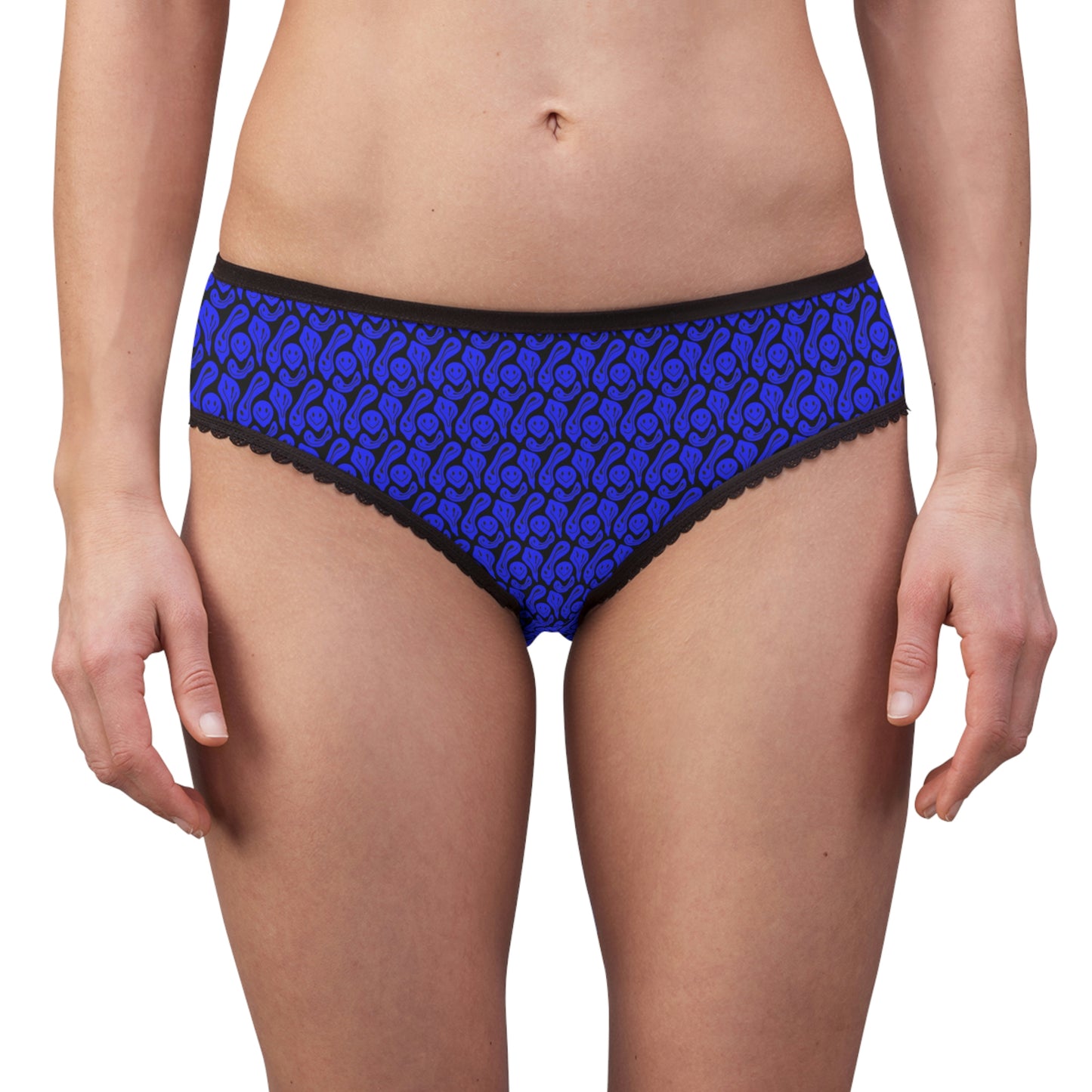 Liquide Black Blue Smileys Women's Briefs
