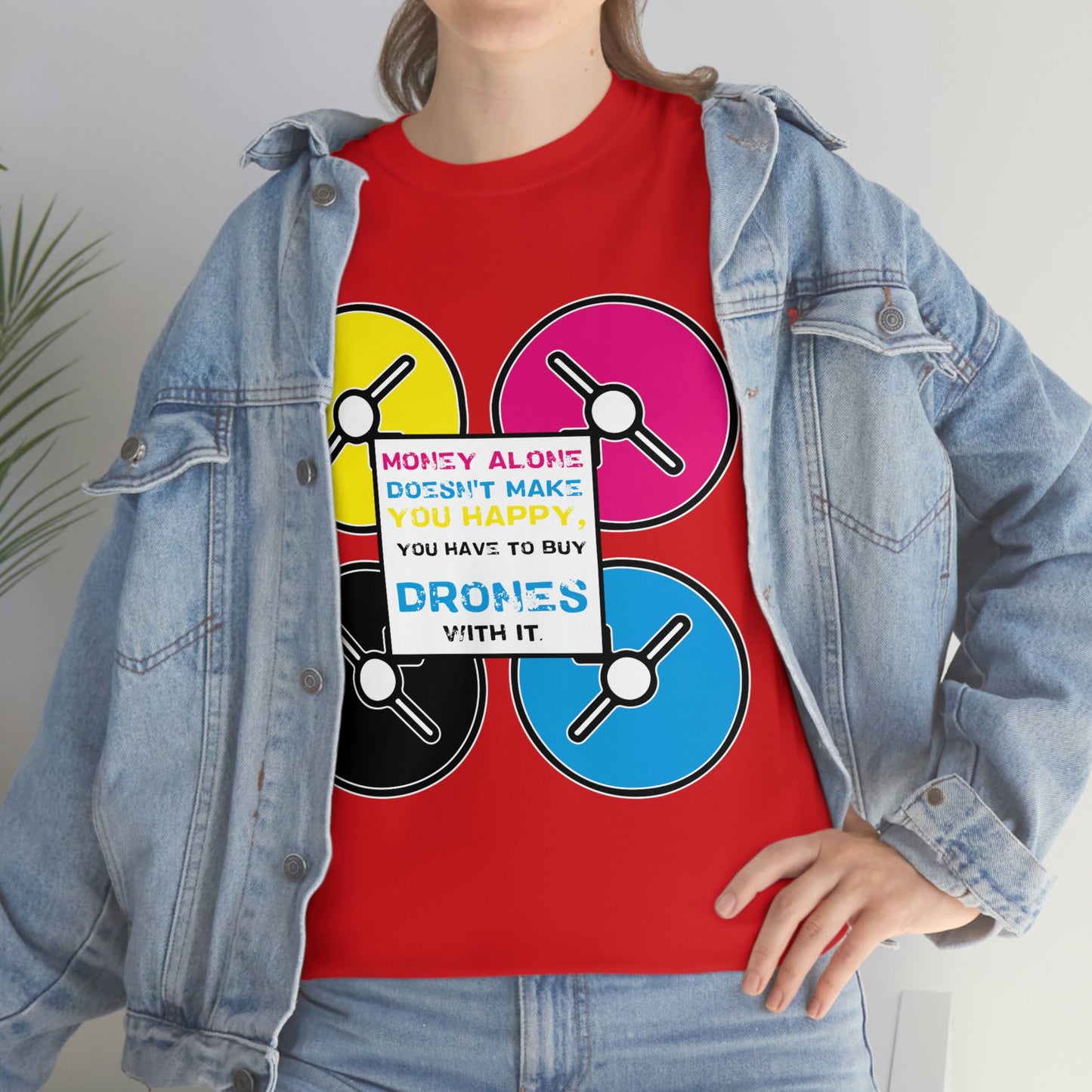 Happy Drones Unisex Heavy Cotton Tee