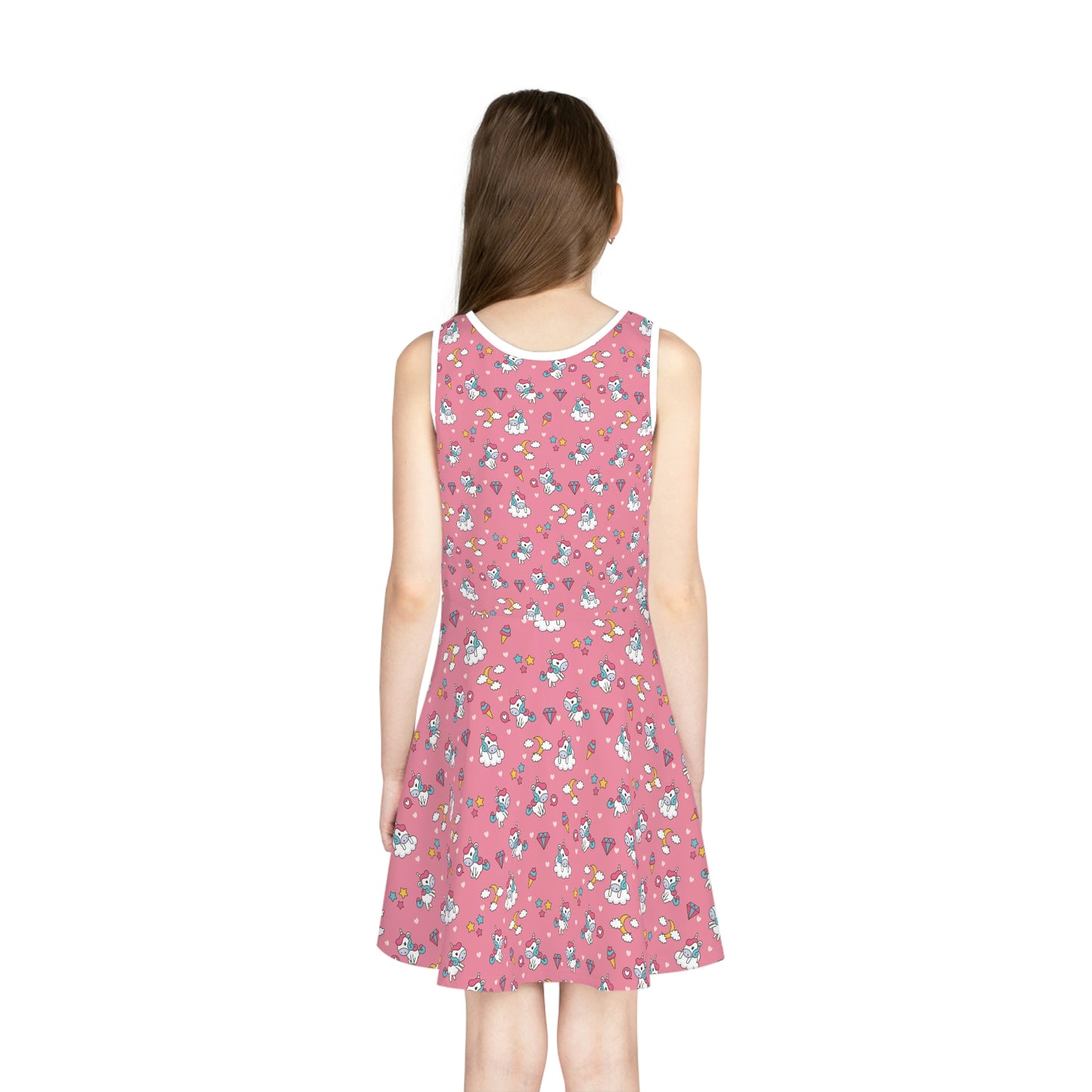 Girls' Sleeveless Sundress (AOP)