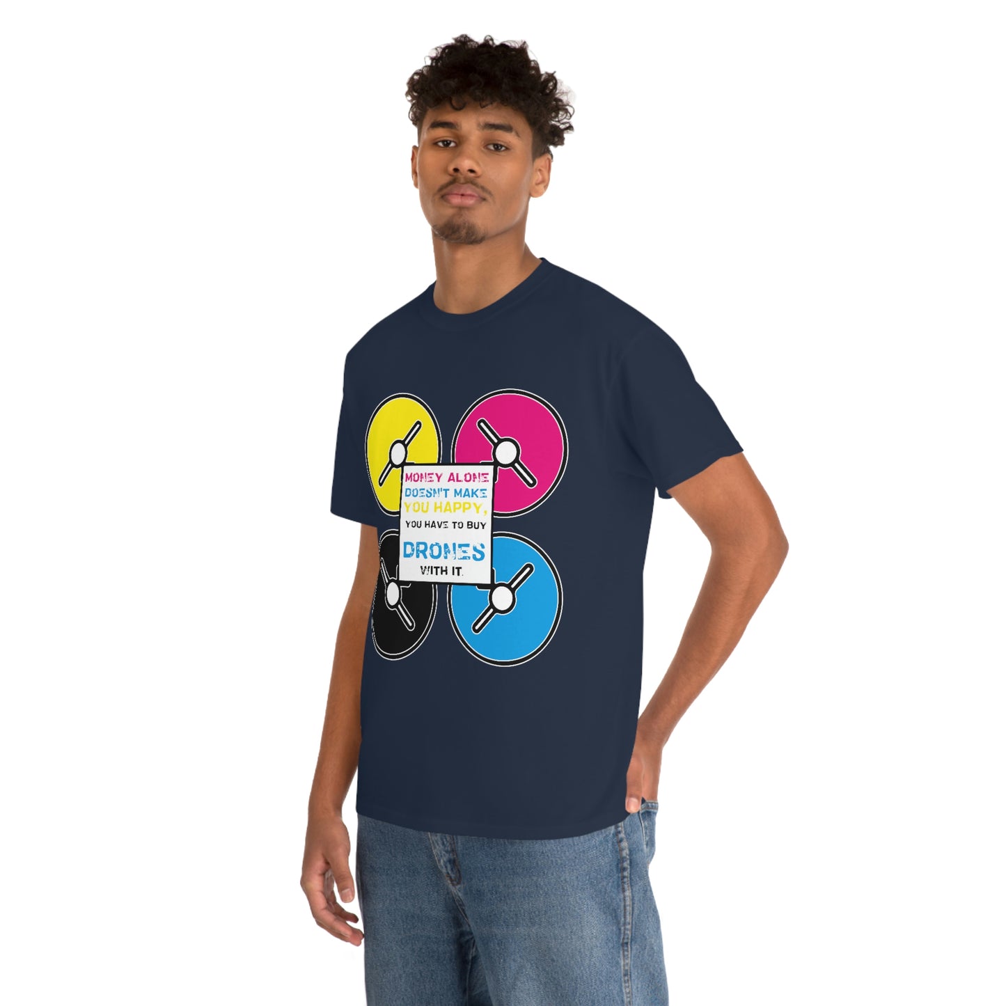 Happy Drones Unisex Heavy Cotton Tee