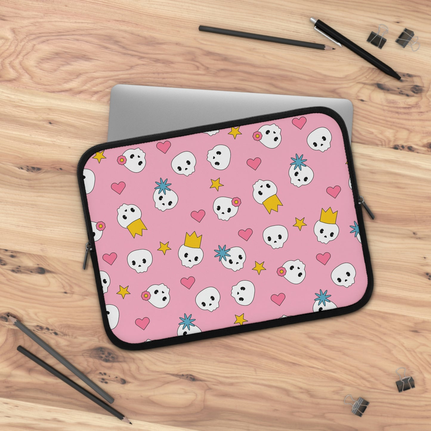 Pink Sculls Mobile Tablet Laptop Sleeve