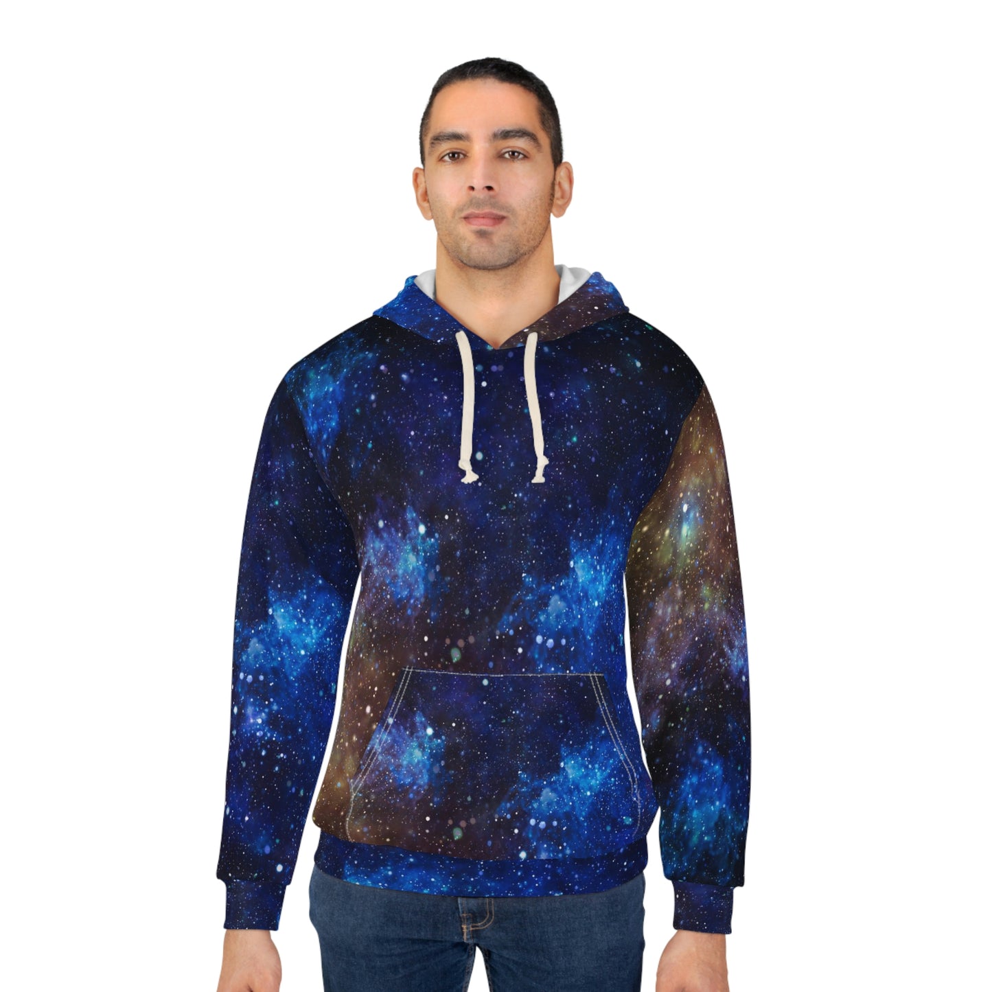 Blue Galaxie AOP Unisex Pullover Hoodie