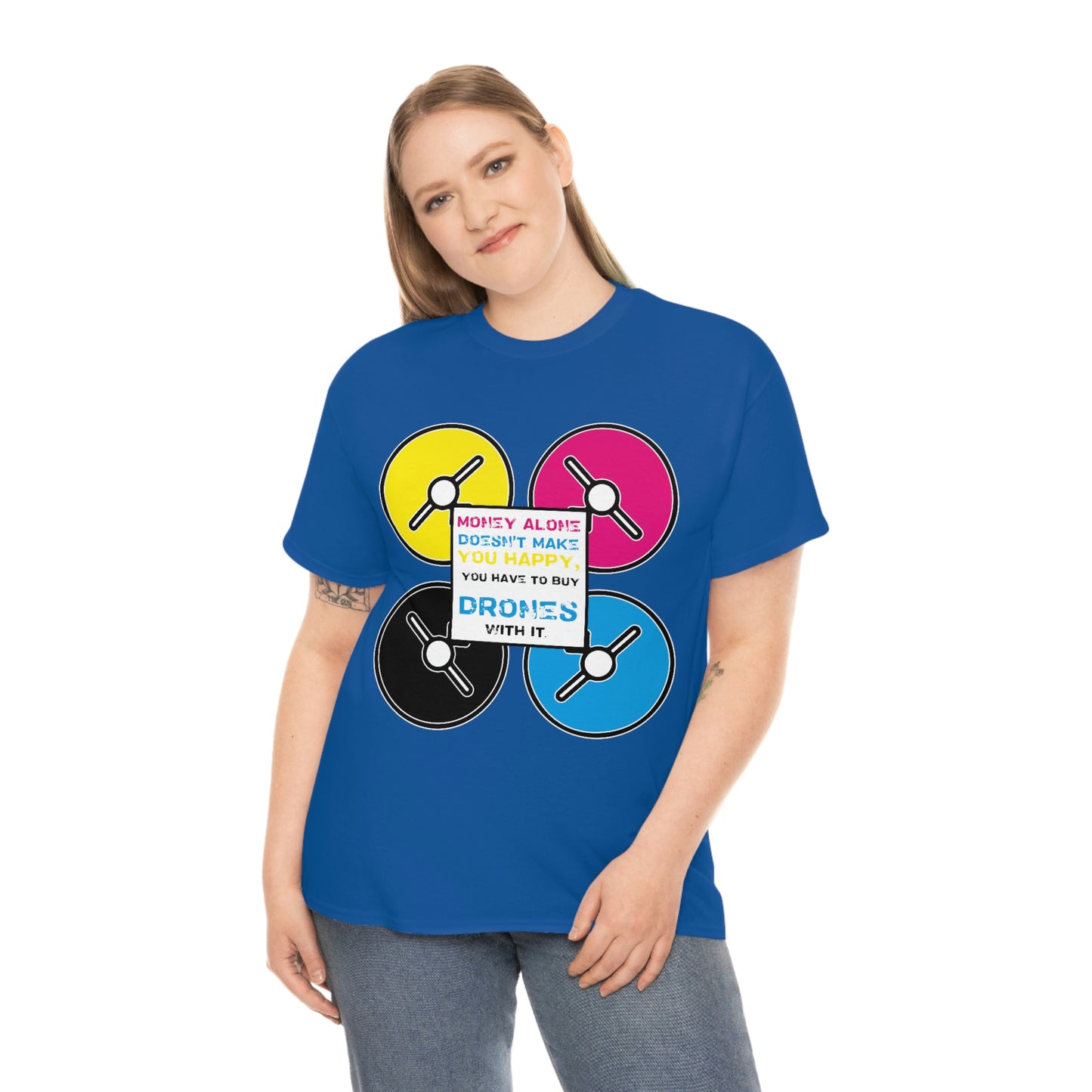 Happy Drones Unisex Heavy Cotton Tee