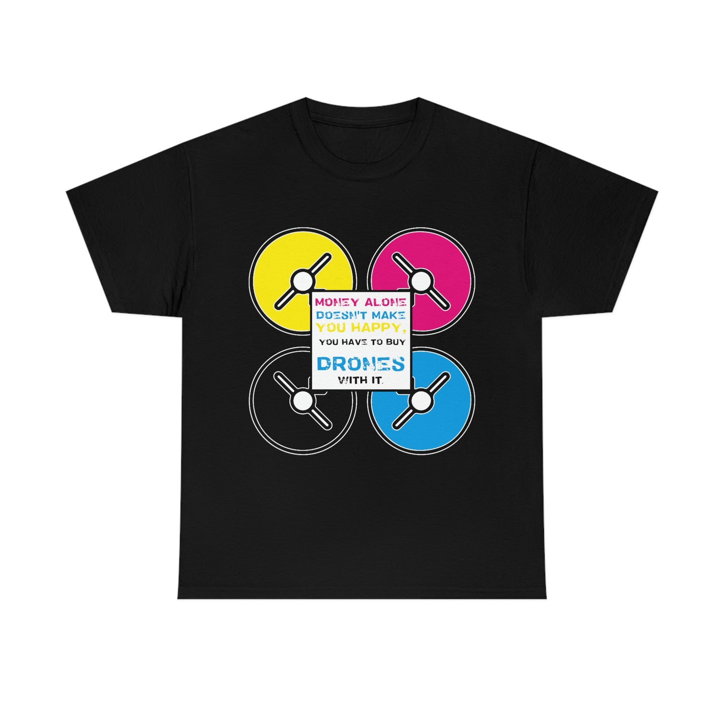 Happy Drones Unisex Heavy Cotton Tee