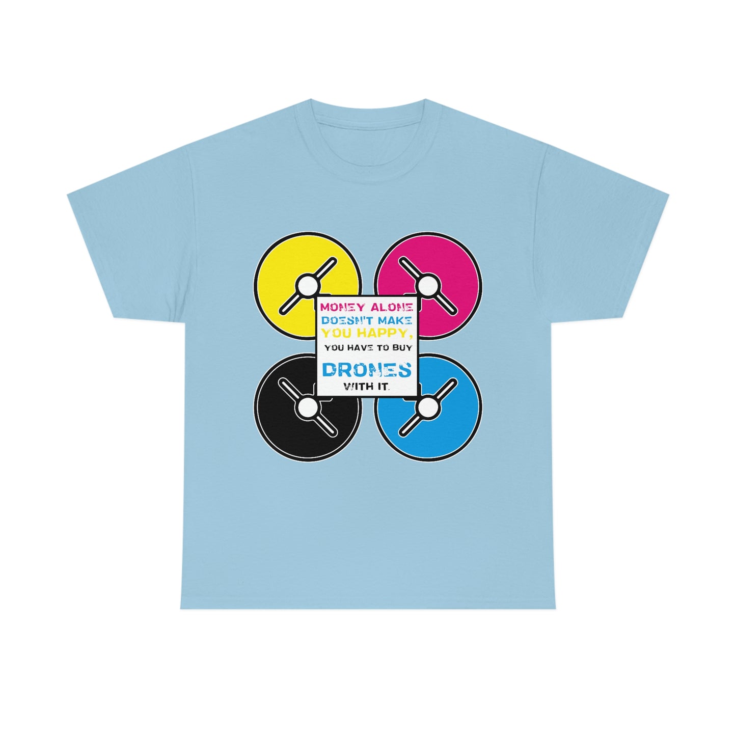 Happy Drones Unisex Heavy Cotton Tee