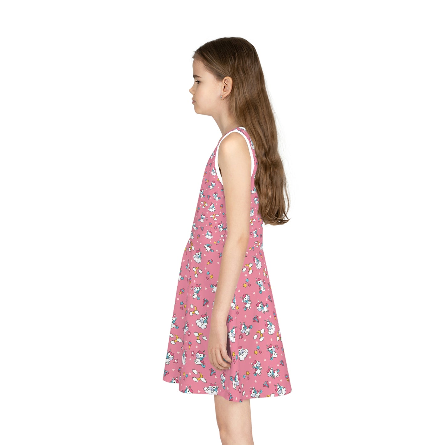 Girls' Sleeveless Sundress (AOP)