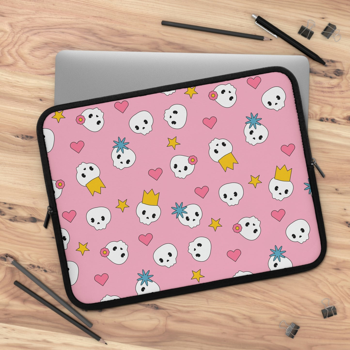 Pink Sculls Mobile Tablet Laptop Sleeve