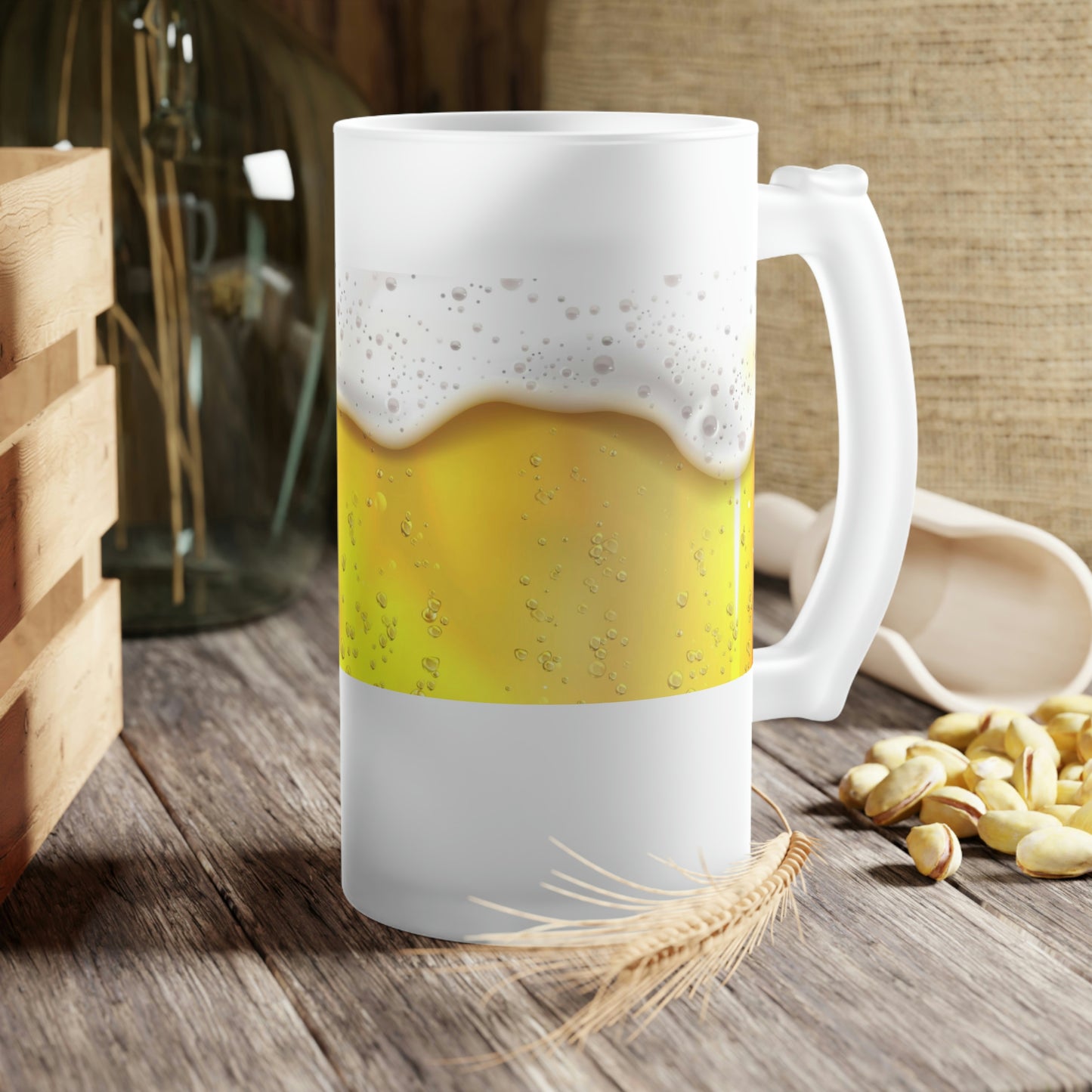 Frosted Glass Beer Mug
