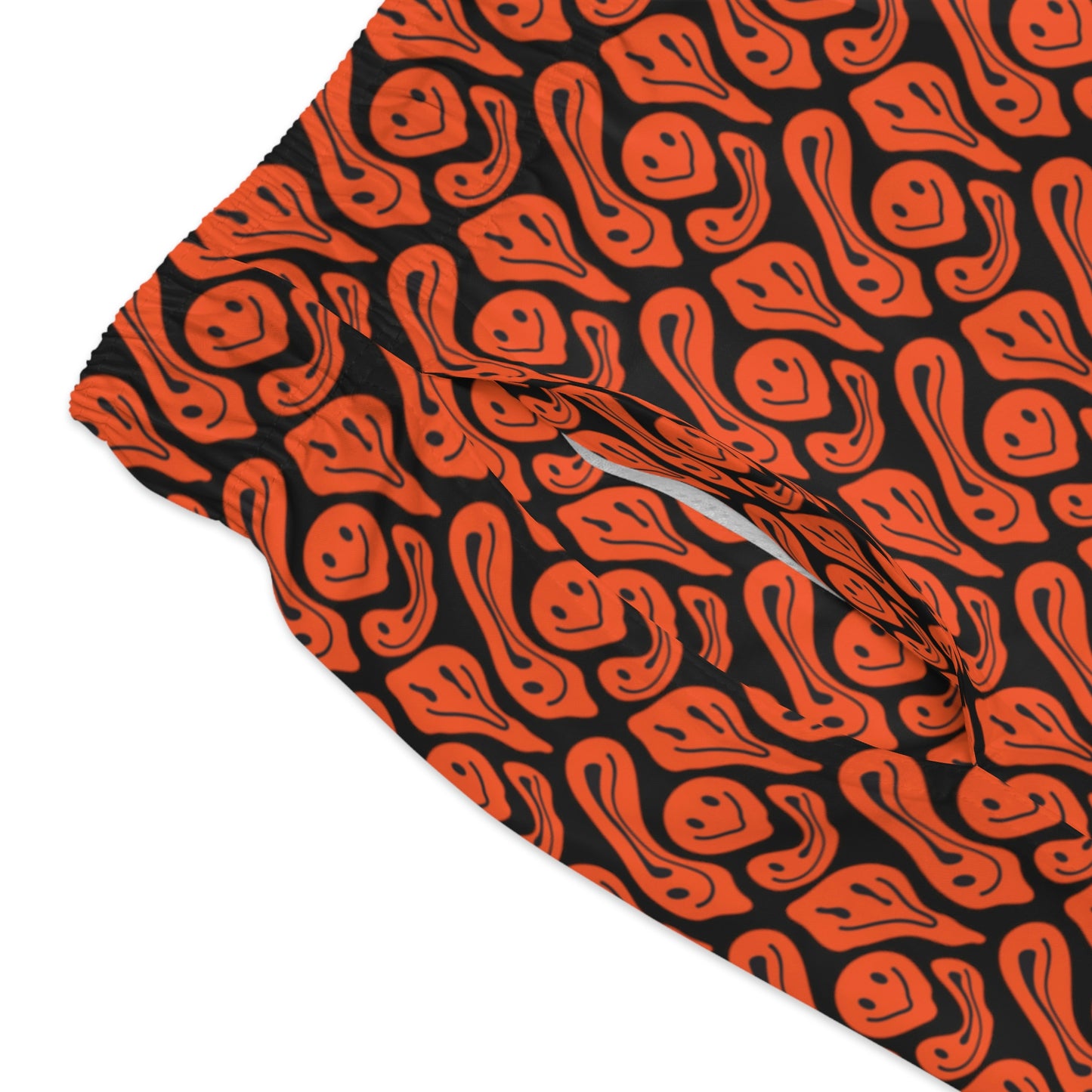 Liquid Black Red Smileys Swim Trunks