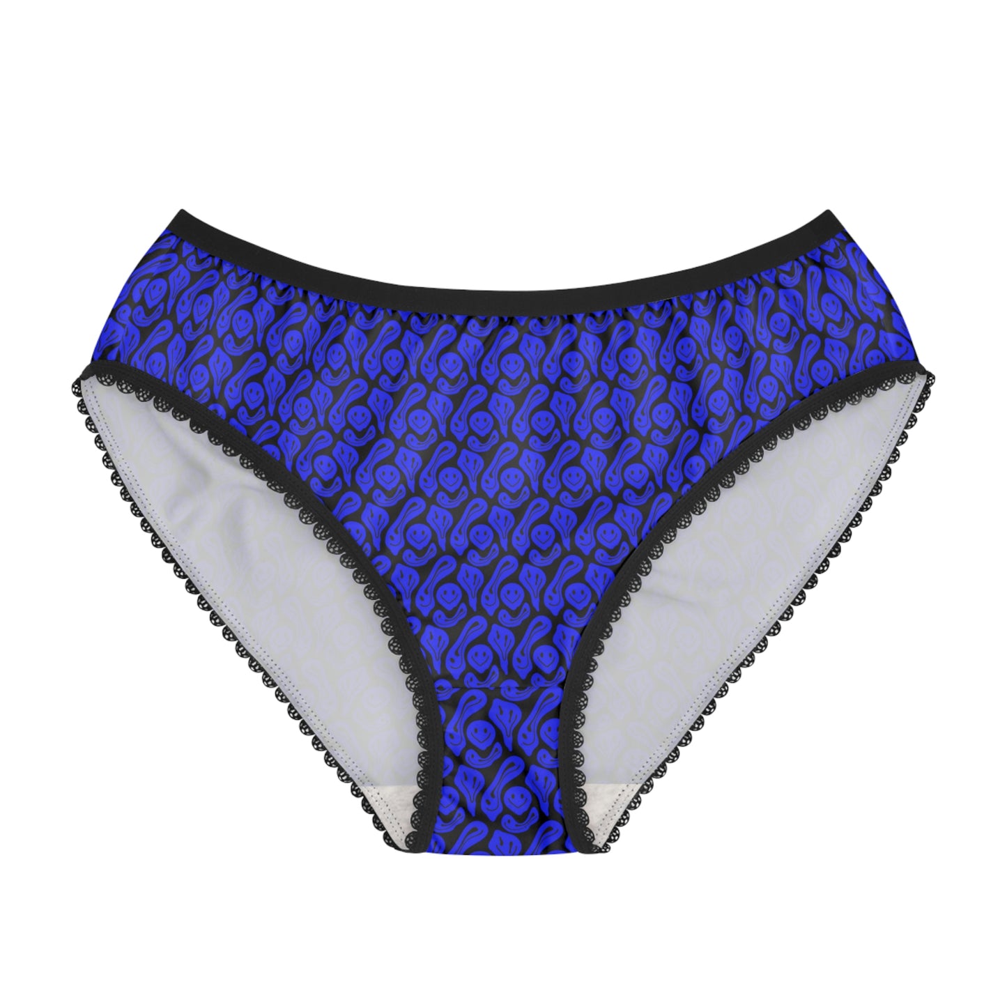 Liquide Black Blue Smileys Women's Briefs