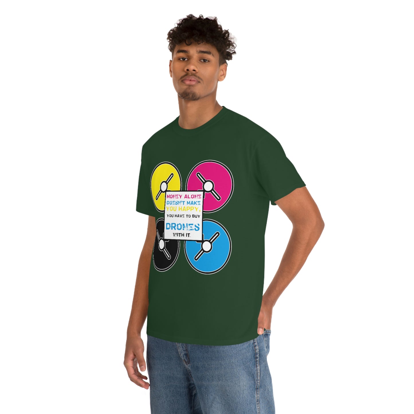 Happy Drones Unisex Heavy Cotton Tee
