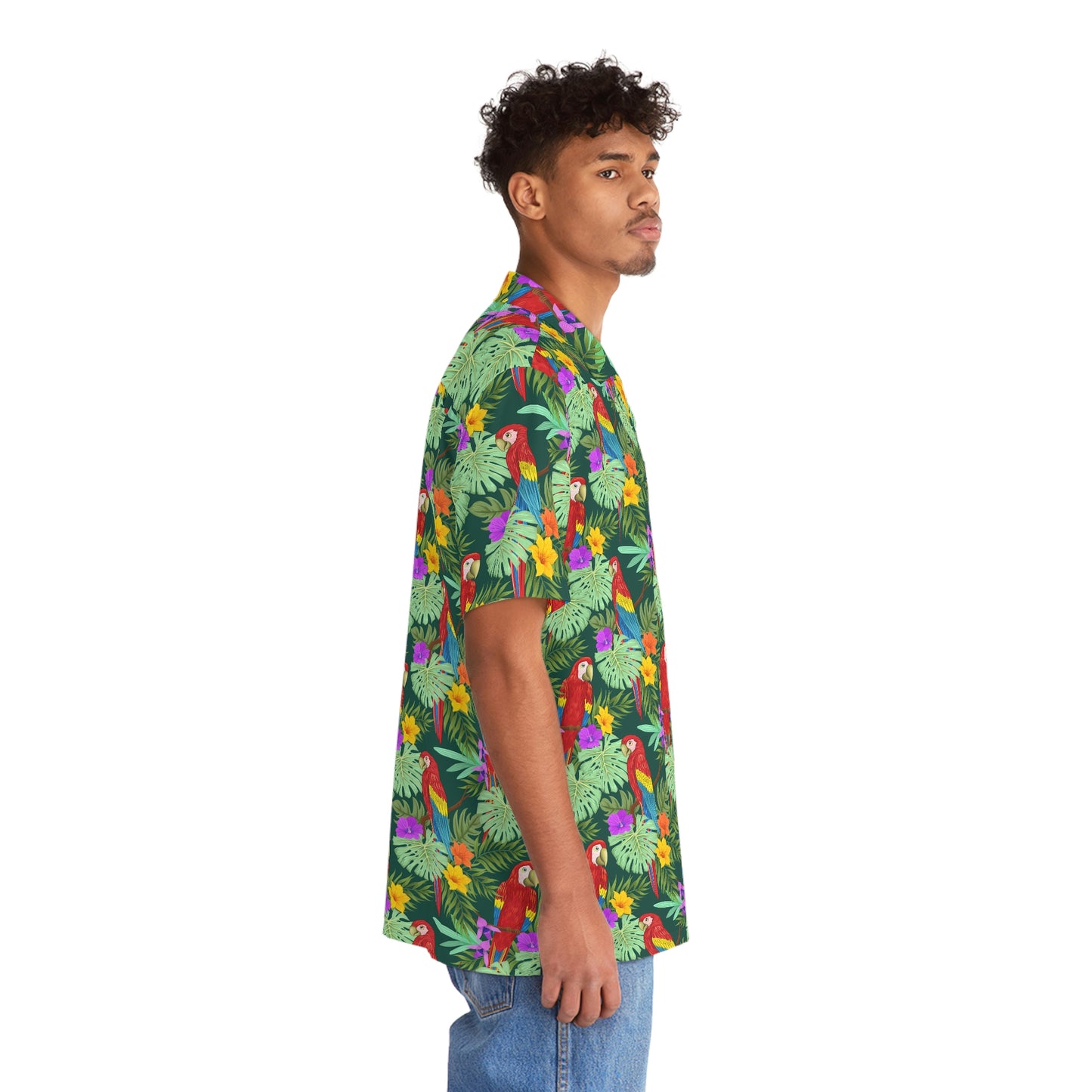 Papagei Ara Men's Hawaiian Shirt (AOP)