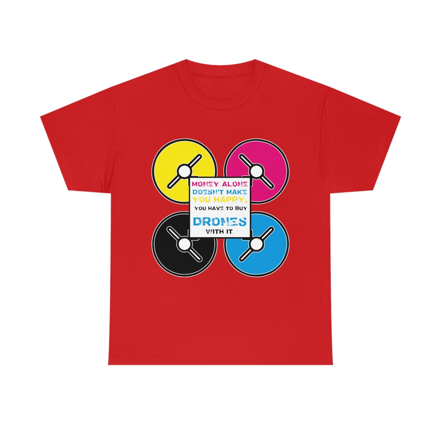 Happy Drones Unisex Heavy Cotton Tee