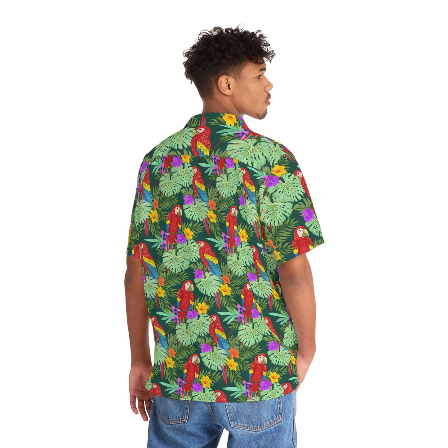 Papagei Ara Men's Hawaiian Shirt (AOP)