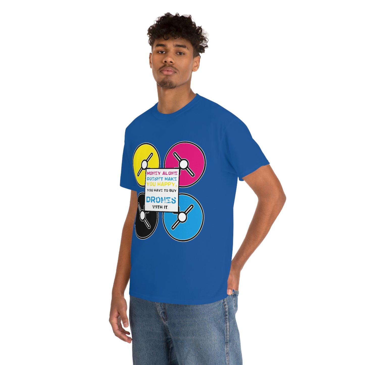 Happy Drones Unisex Heavy Cotton Tee