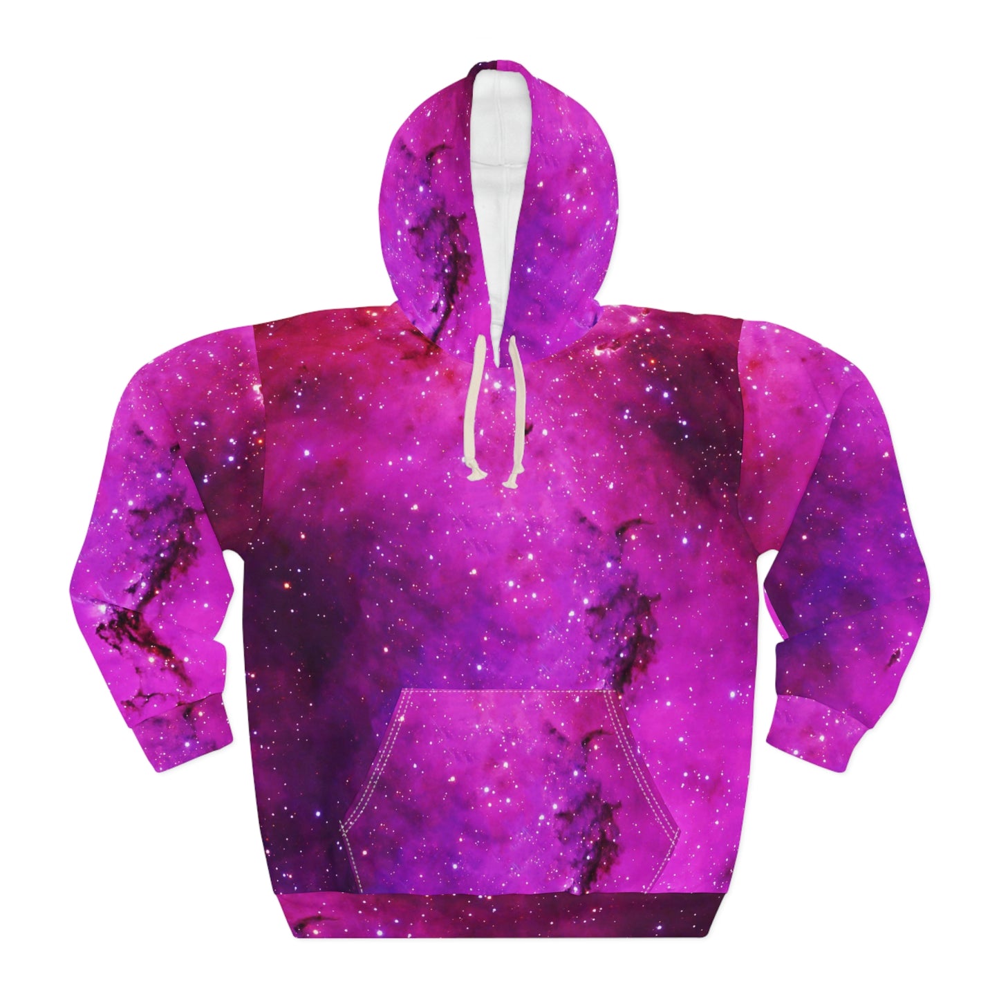 Pink Galaxy fog AOP Unisex Pullover Hoodie