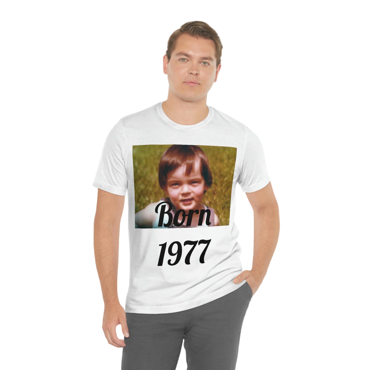 Born 1977 Unisex Jersey Short Sleeve Tee
