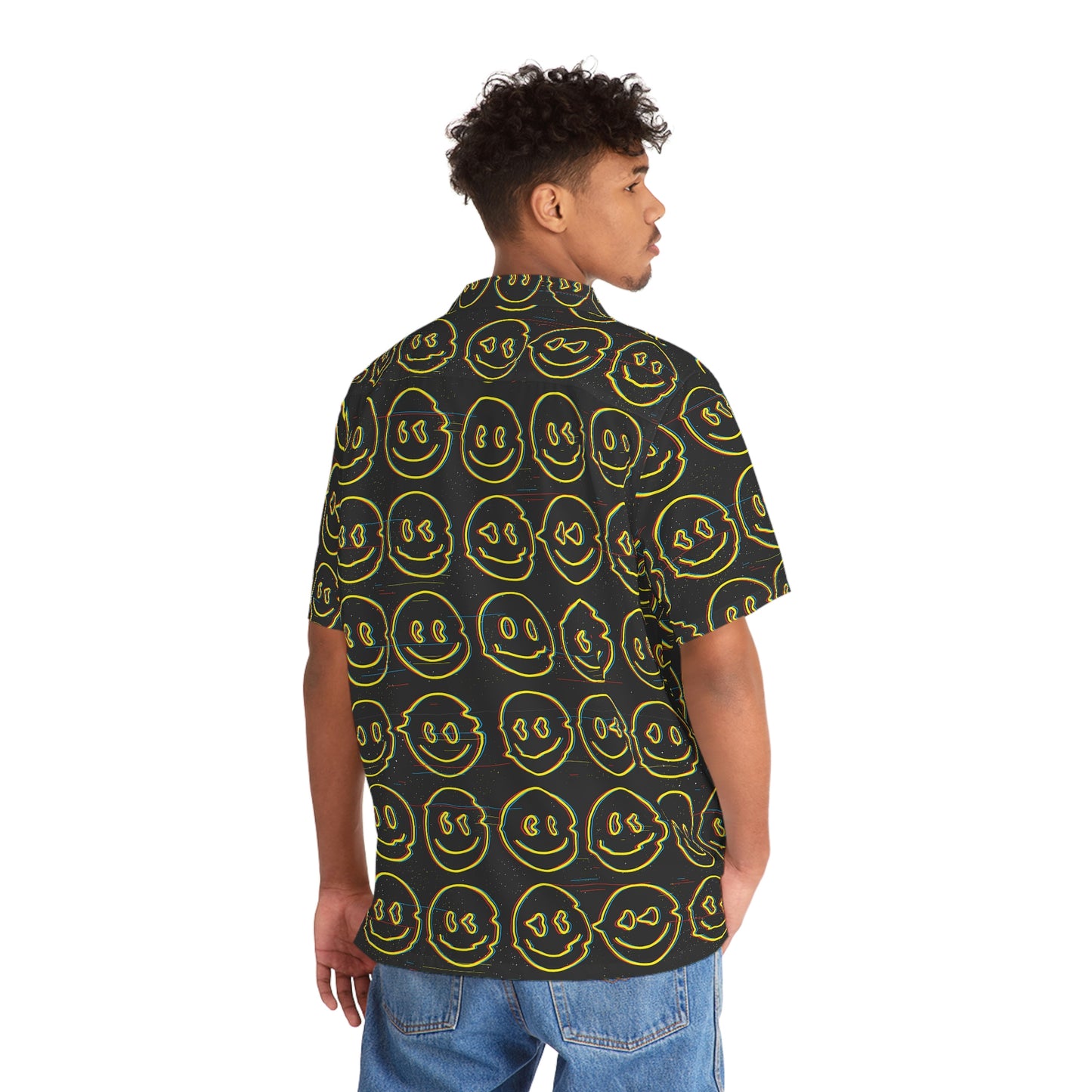 Smile Emo Men's Hawaiian Shirt (AOP)