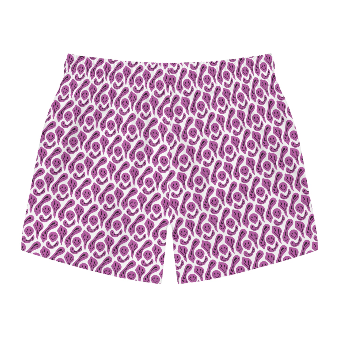 Liquid Pink Smileys Swim Trunks