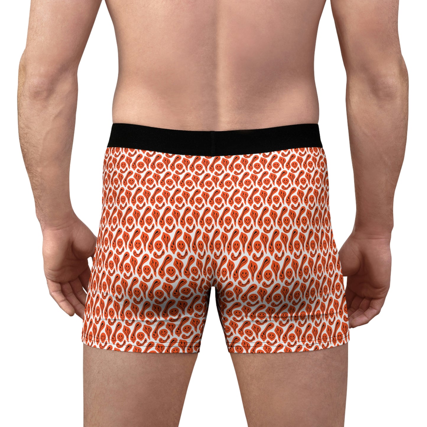 Liquide Black Red Smileys Men's Boxer Briefs