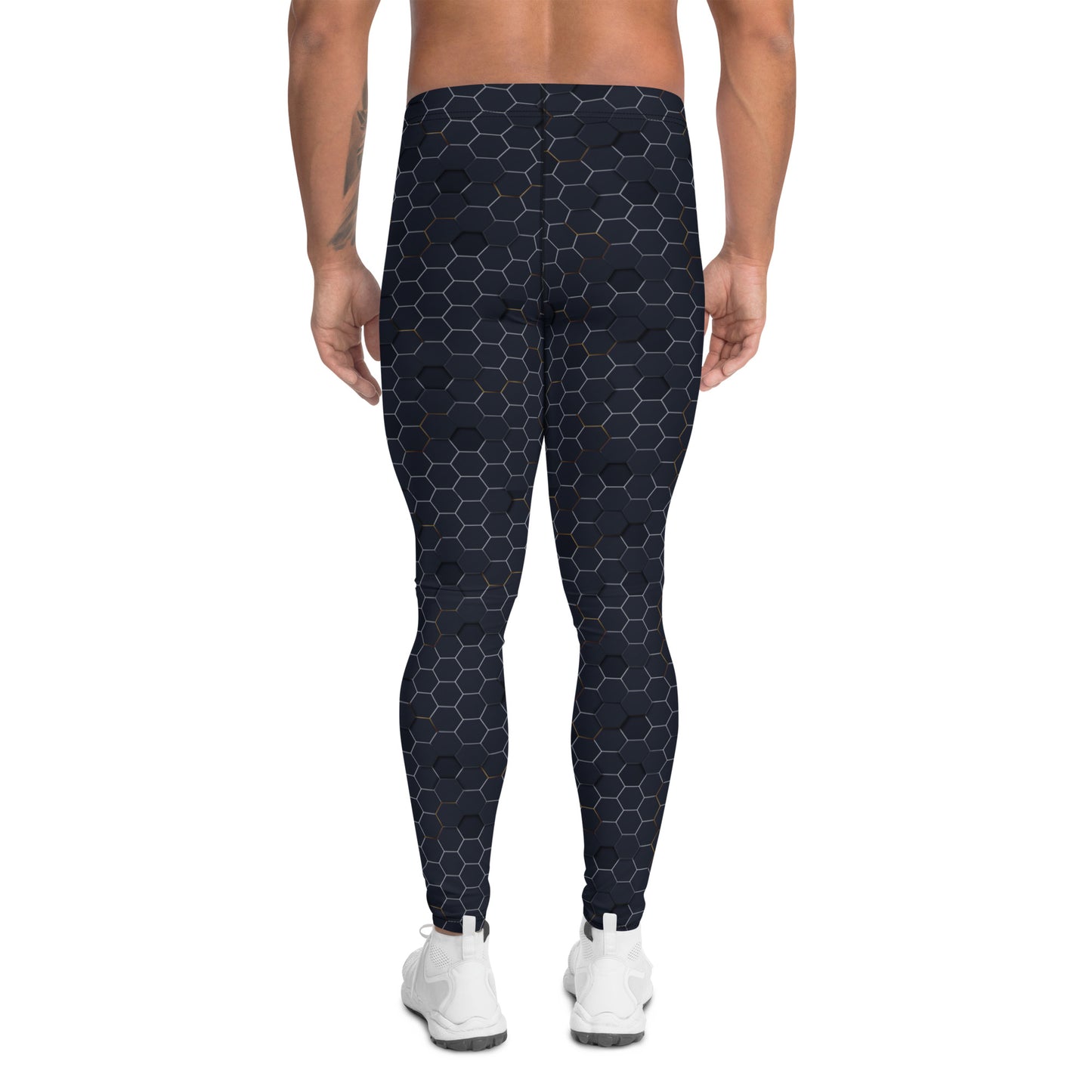 Sechseck Muster Herren-Leggings