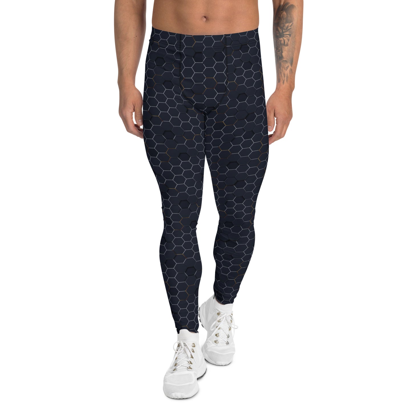 Sechseck Muster Herren-Leggings