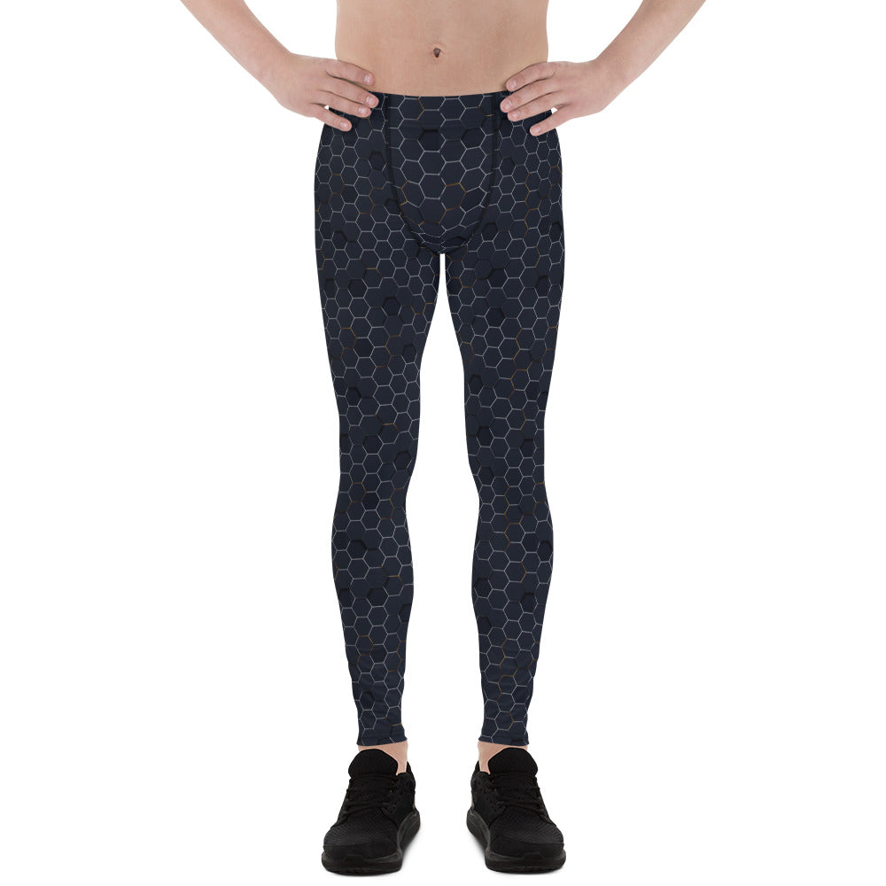 Sechseck Muster Herren-Leggings