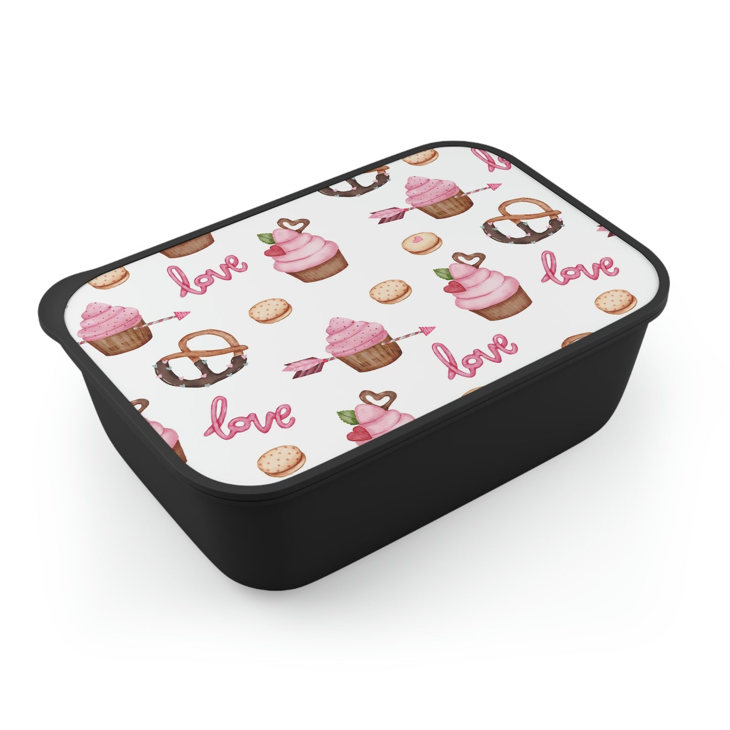 PLA Bento Box with Band and Utensils