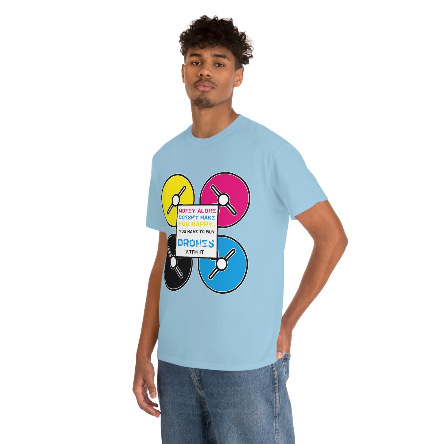 Happy Drones Unisex Heavy Cotton Tee