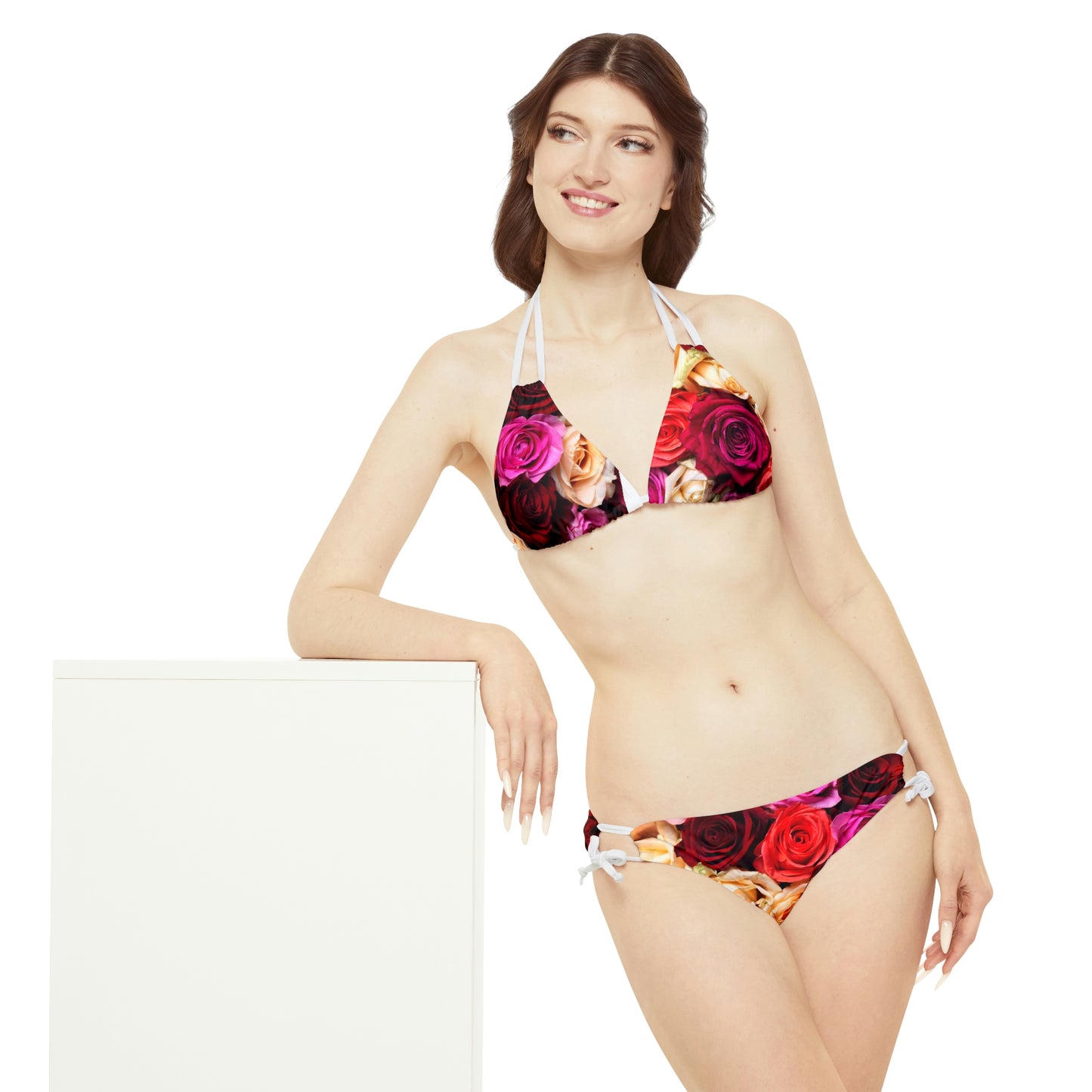 Roses Strappy Bikini Set