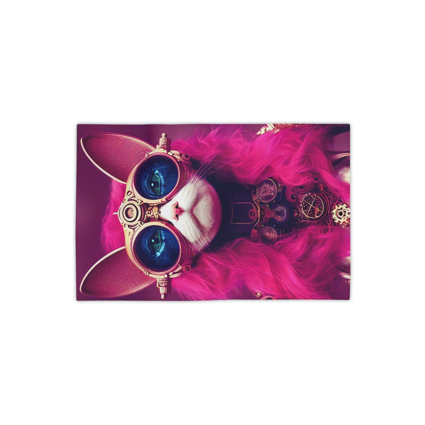 Cool Cat Pink Beach Towels