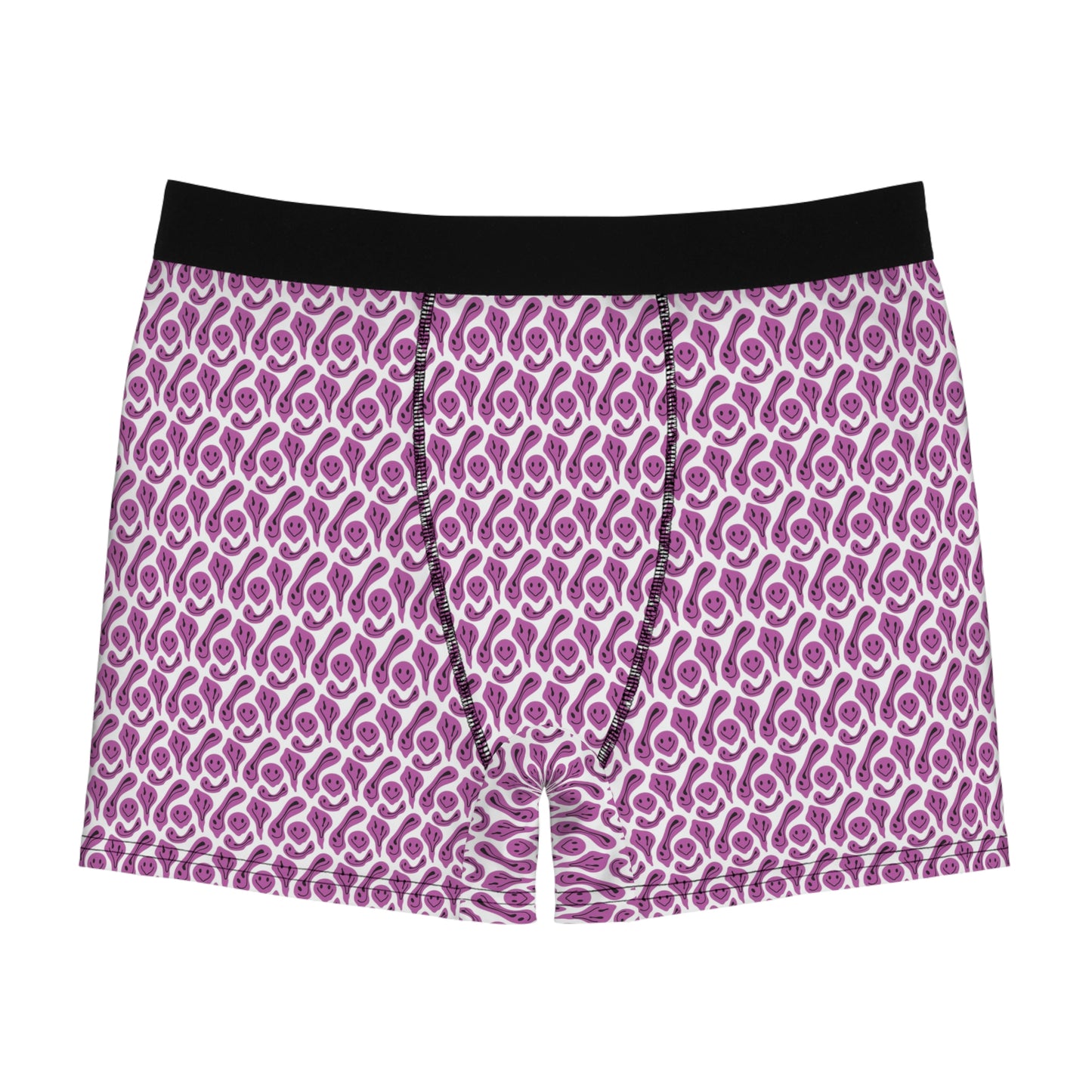 Liquide Pink Smileys Men's Boxer Briefs