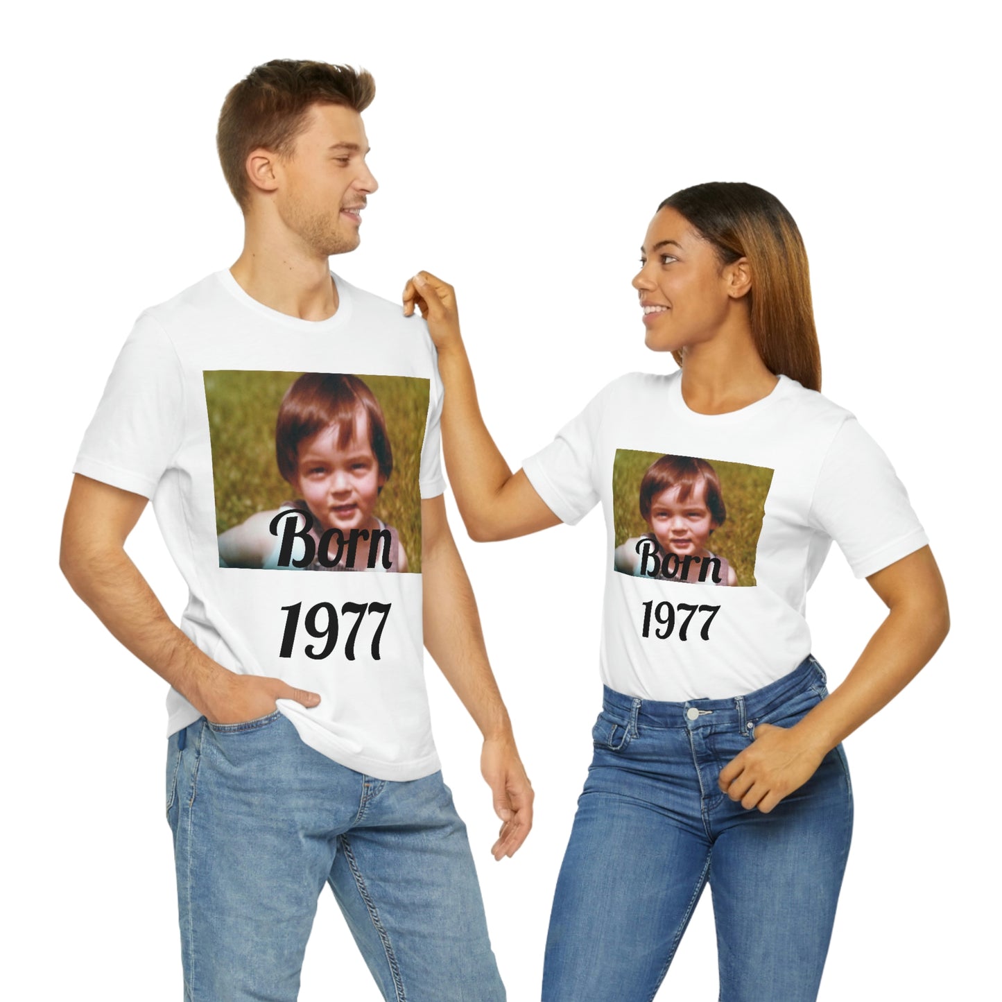 Born 1977 Unisex Jersey Short Sleeve Tee