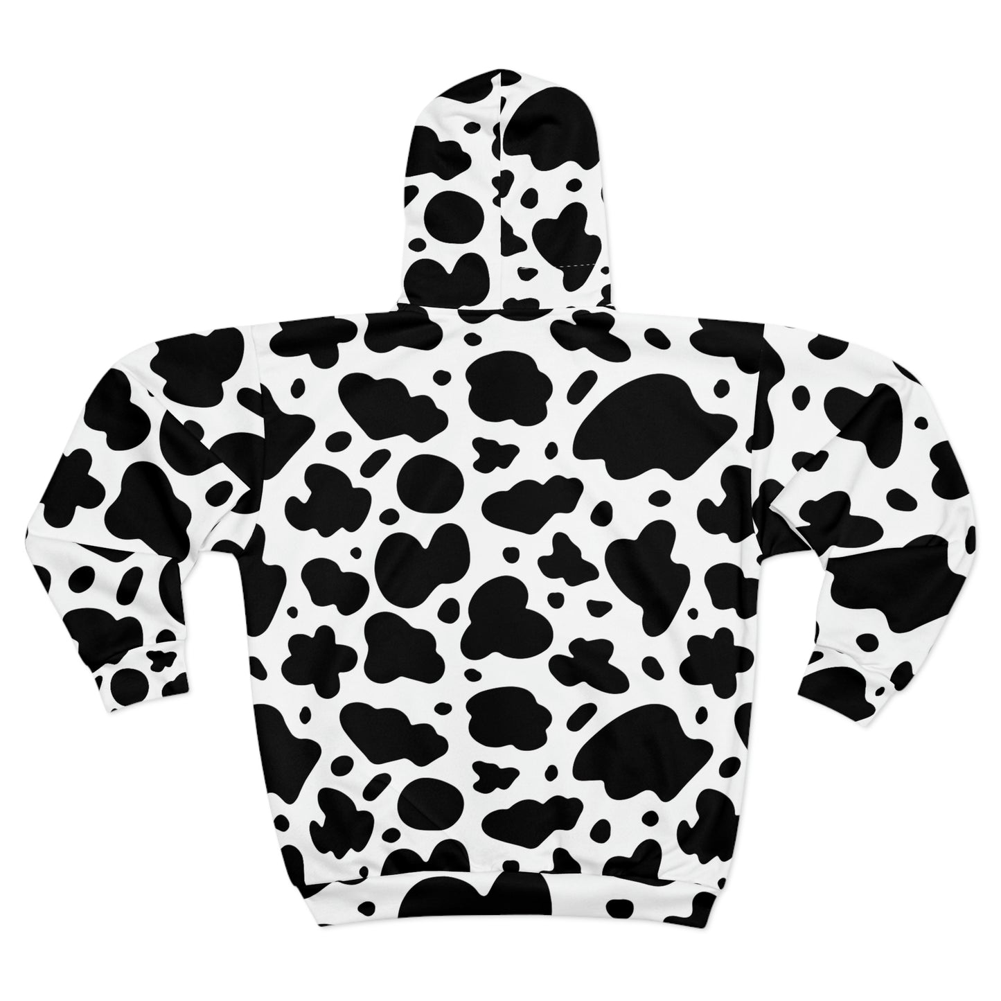 Cowhide AOP Unisex Zip Hoodie