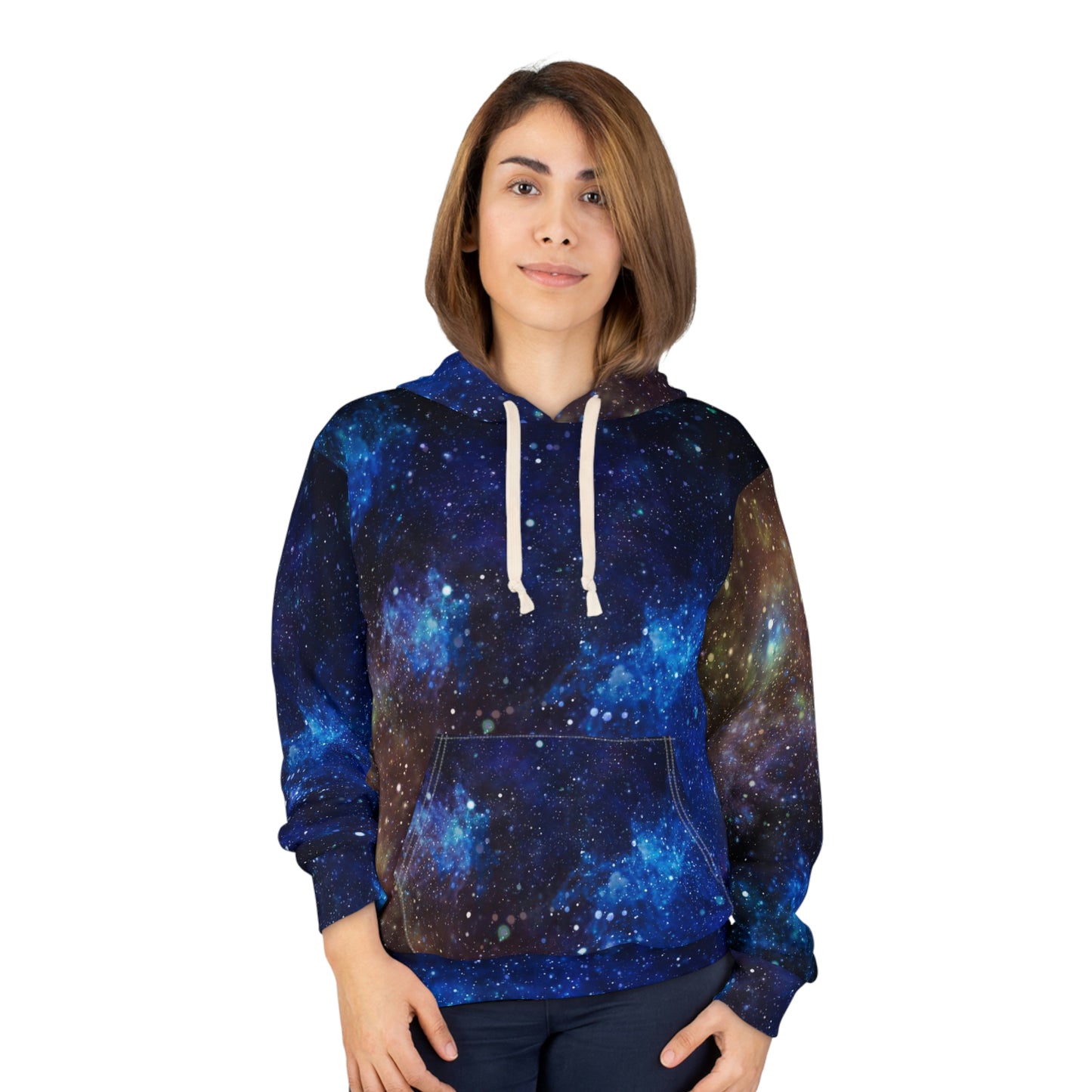 Blue Galaxie AOP Unisex Pullover Hoodie