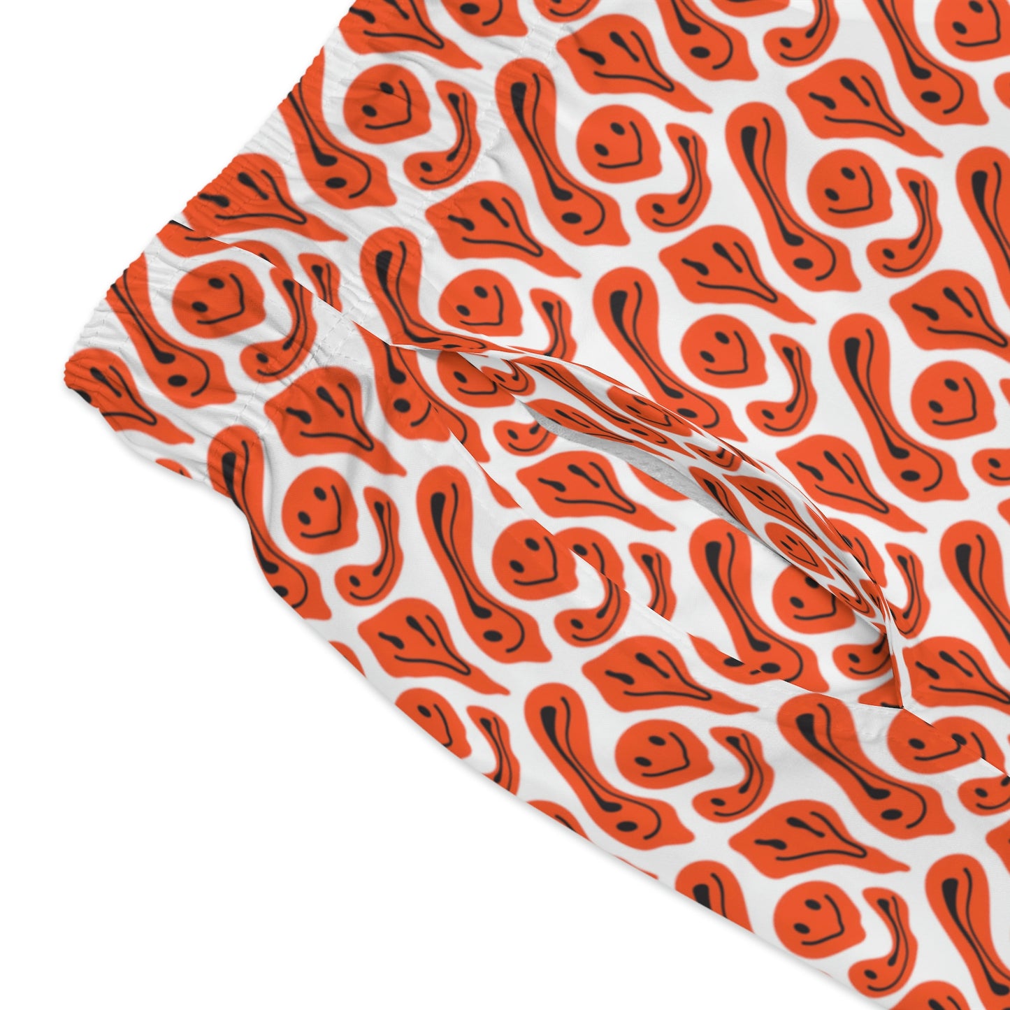 Liquid Red Smileys Swim Trunks