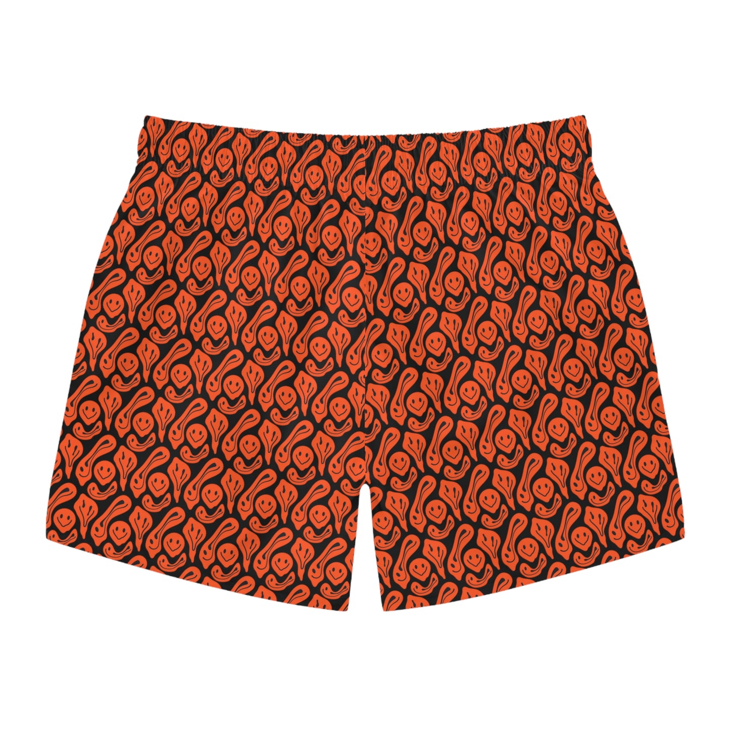 Liquid Black Red Smileys Swim Trunks