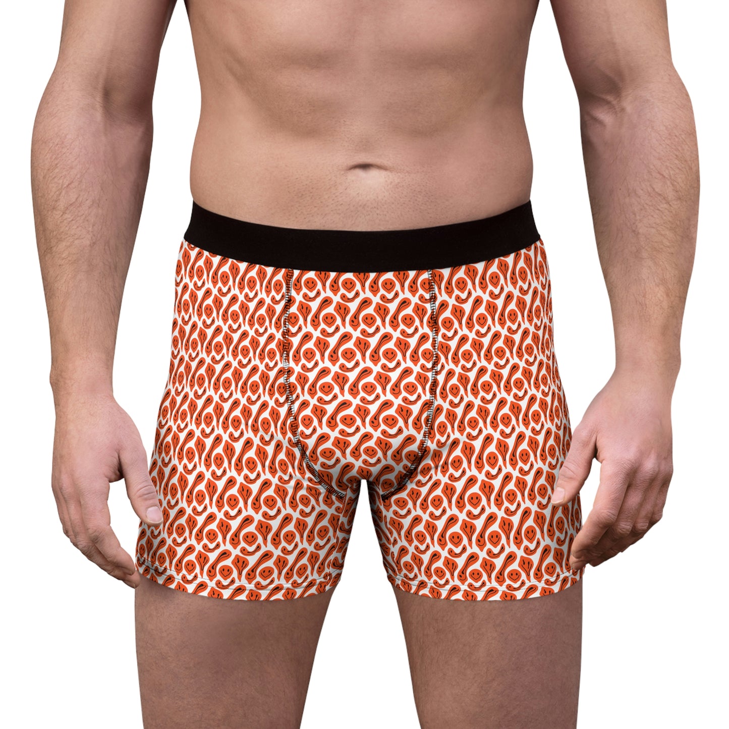 Liquide Red Smileys Men's Boxer Briefs