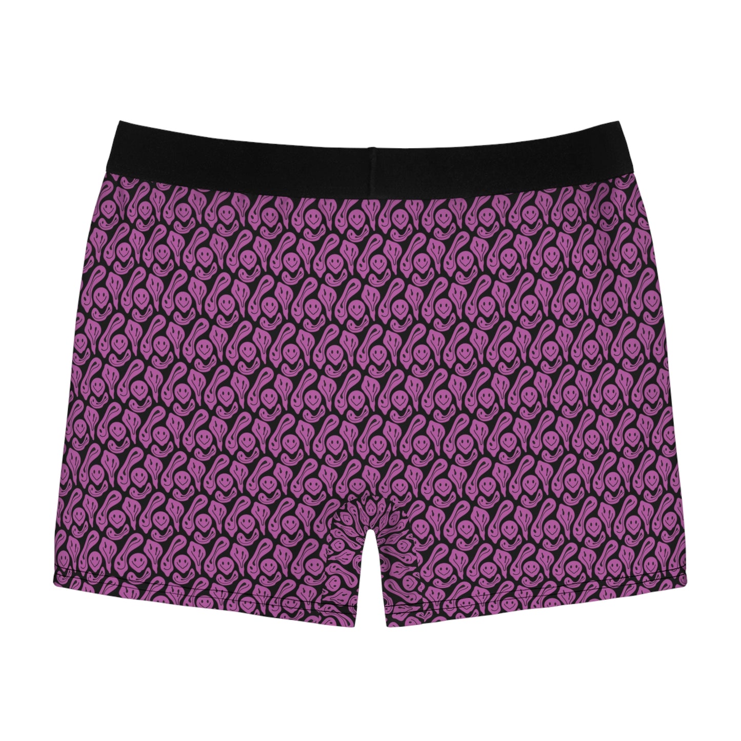 Liquide Black Pink Smileys Men's Boxer Briefs
