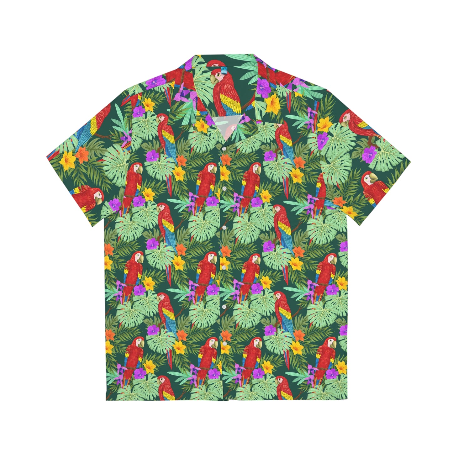 Papagei Ara Men's Hawaiian Shirt (AOP)