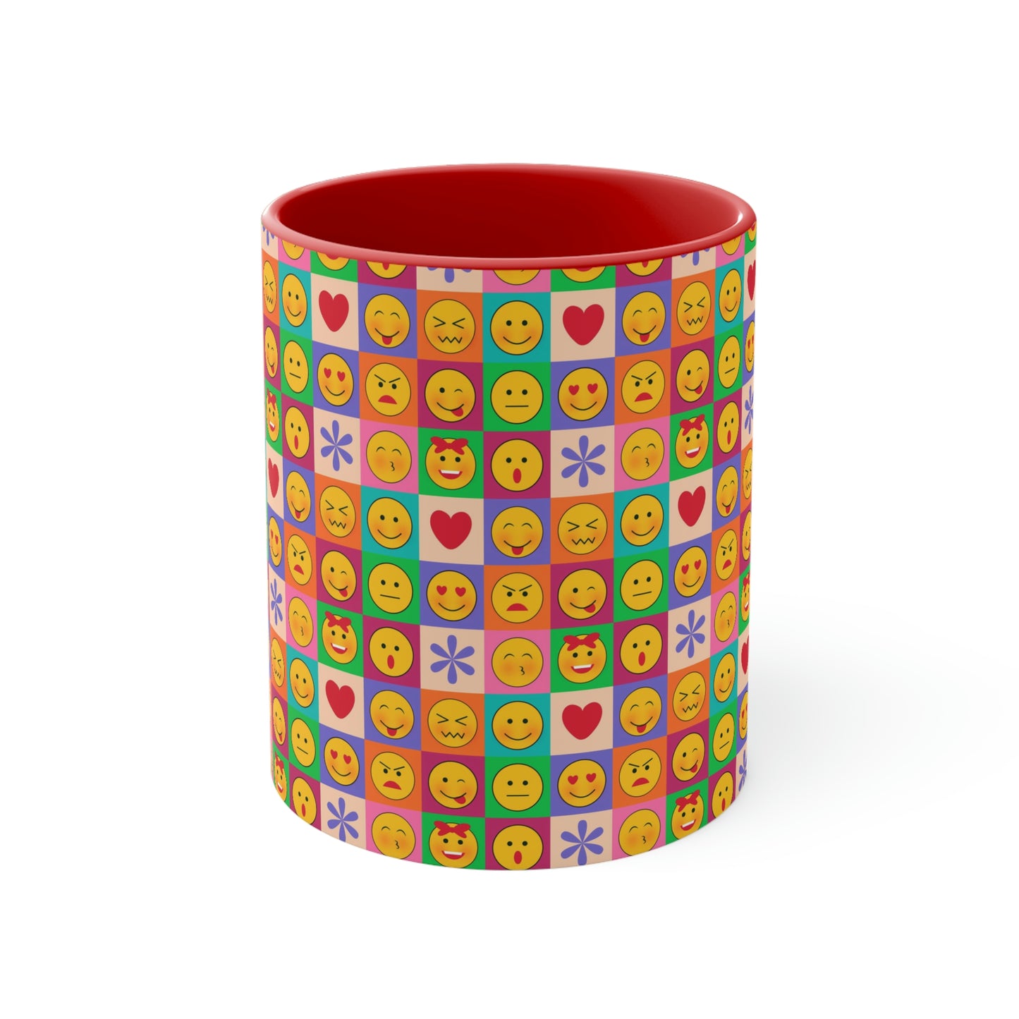 Emoticons to go Accent Coffee Mug, 11oz
