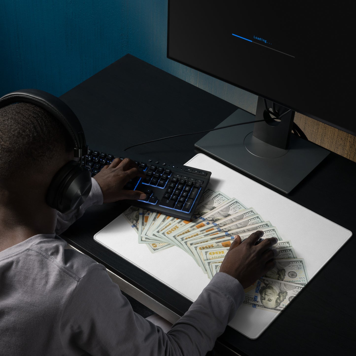 100 Dollar Noten Gaming-Mauspad